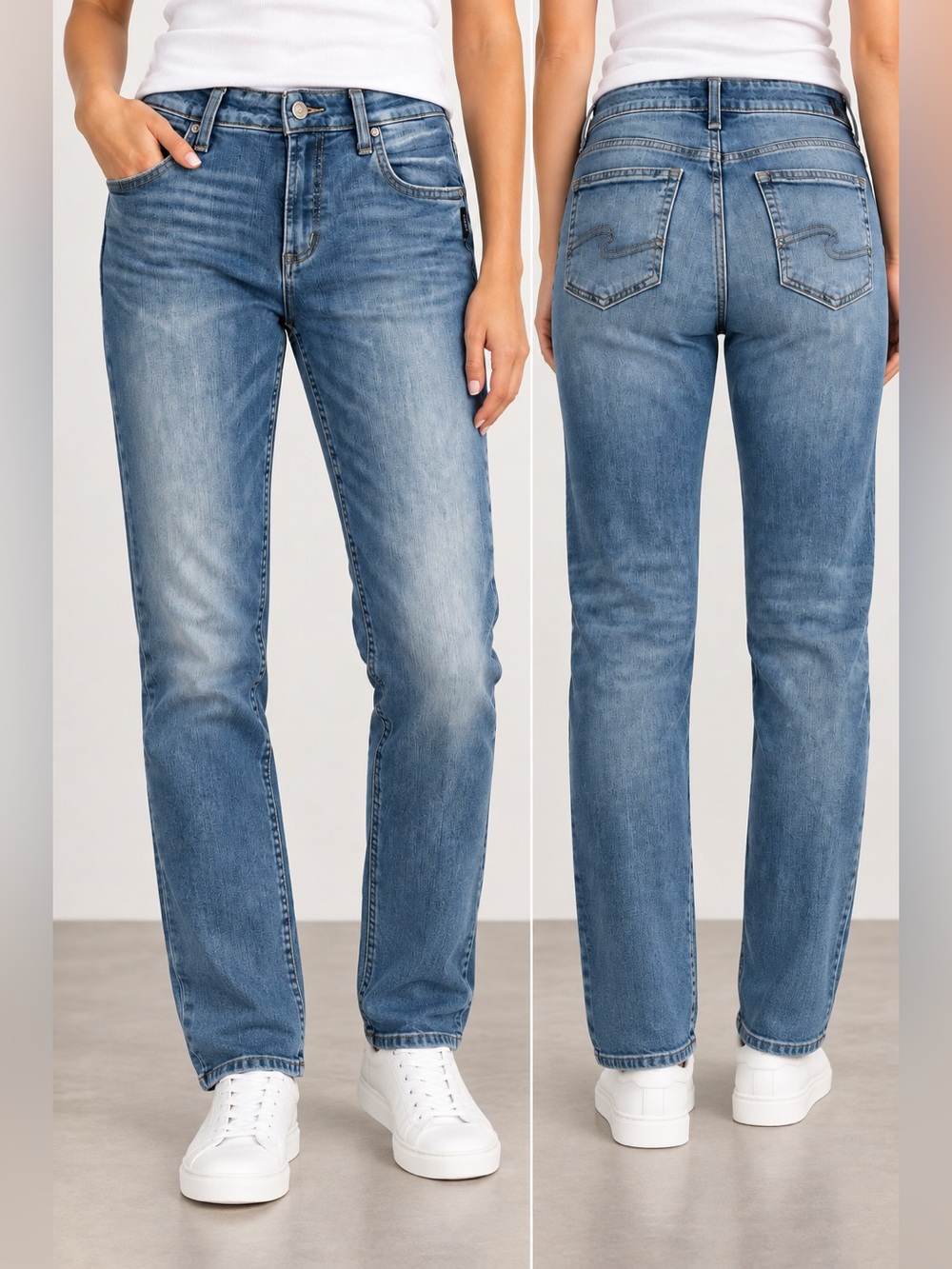 Silver Jeans Co Boyfriend Jeans Women’s Medium Wash Denim Size 28